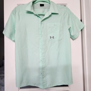 Under Armour Youth Light Green Casual Shirt